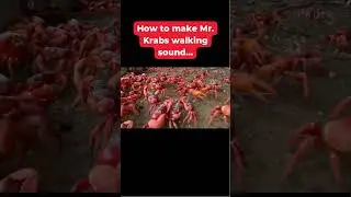 How to create Mr. Krabs from Spongebob walking sound😎 #shorts #funny #spongebob #sound