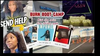 &ldquo;Burn Boot Camp free week!&rdquo; ￼Mini vlog series ! 💪🏾🏋️&zwj;♀️