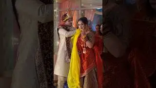 1 year Wedding Anniversary🥹&hearts;️#shorts #trendingshorts #wedding #couple #meghachaube