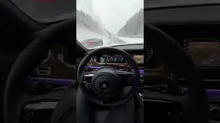 243 km/h in the Snow&hellip; in a ROLLS-ROYCE 😳❄️ #Shorts