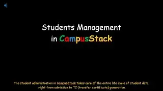 Student Management in CampusStack