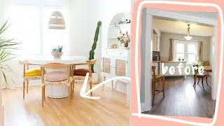 My *coastal* Dining Room Makeover (finalllllly!!) * BEFORE/AFTER