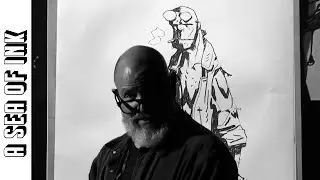 Mike Mignola Drawing Hellboy!