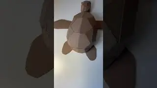 Robot turtle made from cardboard🐢📦🤖 #cardboardcraft #diy #cardboard #robot #robotics #engineering
