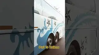 Dolphin 🐬 Volvo multiaxel 9600 Puri To Kolkata ##bus #viral #ytshorts