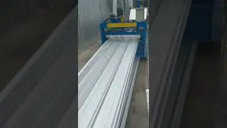 The most complete working video of color steel tile press machine. #rollfomingmachine
