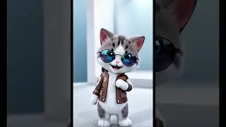 Stylish Cat Walking Like a Model  Cute Fashion Cat Show 🐾😻
