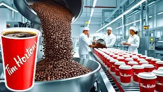 Как производится кофе Tim Hortons на фабрике ☕☕ Процесс производства кофе Tim Hortons