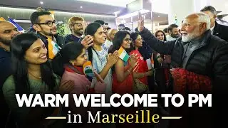 LIVE: Indian community warmly receives PM Modi in Marseille, France