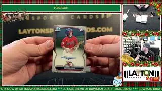 2023 BOWMAN DRAFT CHOICE BASEBALL 6 BOX CASE BREAK FOR THOMAS J