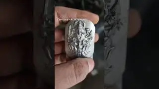 Laxmi for Asta Laxmi Lota #silver #handmade #silverwork #silverartisanwork