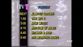 LWT trailer, adverts & ITV Night Time running late announcer Trish Bertram 26th September 1992