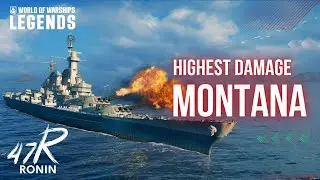 Highest Damage Game  | Montana| World of Warships: Legends