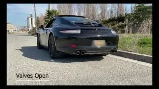 2014 Porsche 911 Carrera with Soul Performance Valved Exhaust Before and After
