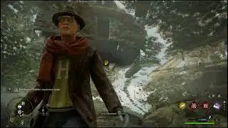 Glitching under the map in Hogwarts Legacy at Irondale