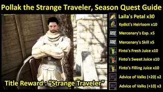 Pollak the Strange Traveler New Season Questline Guide (Timestamp & Subtitle Available)
