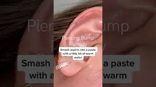 How to get rid of Piercing Bumps! #tiktok #tips #piercing #remedies #explore #shorts