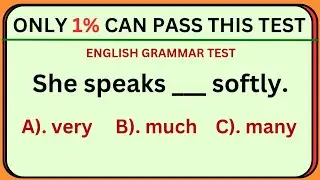 Only 1% Can Pass This Test! | Ultimate English Grammar Test | Boost Your Grammar IQ Fast