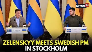 Swedish PM Ulf Kristersson Meets With Ukrainian President Volodymyr Zelenskyy In Stockholm | N18G