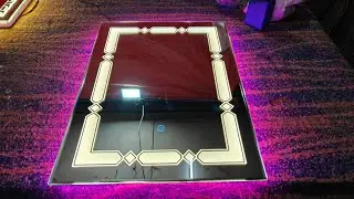 Light wala shisha kaise banaye full video| 3 LED Mirror Glass बनाना सीखे. Glass design technical....