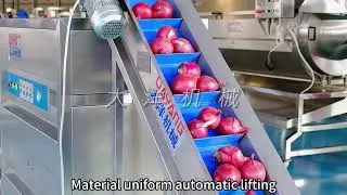 Fully automatic onion peeling machine production line