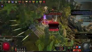 PoE 3.18 Corrupting Fever Poet's Pen Champion Sentinel Hardocore gameplay