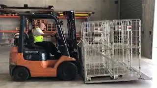 Loading Rollcages onto a Truck