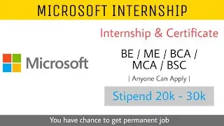 Microsoft - Free Internship and Certificate | Bharat IT Solution | internships for college students