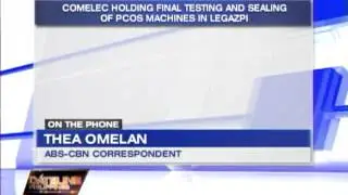 Comelec holds final PCOS testing in Legazpi