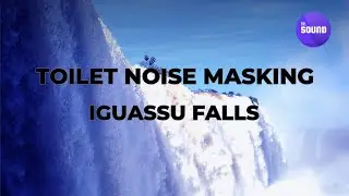Waterfall sound to block out noise in a bathroom : Toilet noise masking sound