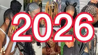 🔥Лучшие прически с косами 2026 года для темнокожих женщин | Модные прически с косичками #Косички