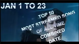 TOP 50 MOST STREAMED SONGS OF ALL TIME COMBINED DATE JAN 1 TO 23