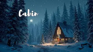 Cozy Christmas Cabin Ambience ~ Soft Holiday Piano Music for Relaxation