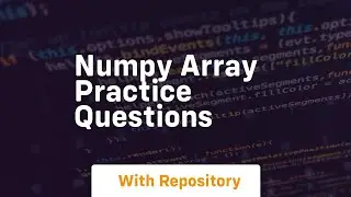 numpy array practice questions