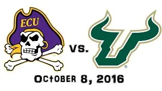 October 8, 2016 - East Carolina Pirates vs. South Florida Bulls Full Football Game 60fps