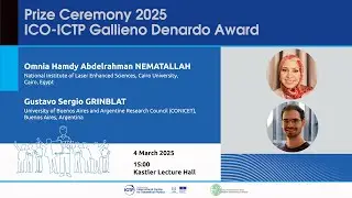 2025 ICO/ICTP Gallieno Denardo Award Ceremony