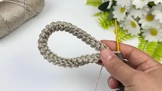 How to Make a 3D Crochet Cord or Bag Strap