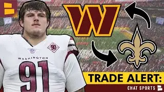 BREAKING NEWS 🚨: Commanders TRADE John Ridgeway To The Saints! + Initial Practice Squad Signings