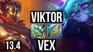 VIKTOR vs VEX (MID) | 5/1/9, 68% winrate | KR Grandmaster | 13.4