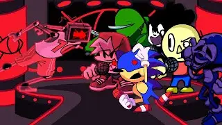 FNF GLITCHER REMIX BUT EVERYONE SINGS IT
