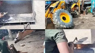 JCB 3DX change loader blade and break leather #jcb3dx2222