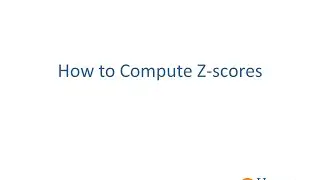 How To: Z-score Computation