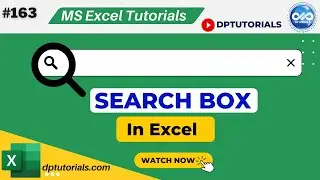 How To Create Search Box In Excel || How to Search in Excel