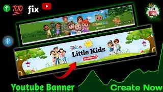 Cartoon Channel Banner Kaise Banaye 🔥| How to make youtube banner | youtube banner kaise banaye