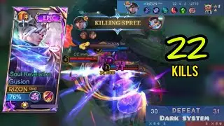 Gusion soul revelation skin gameplay 2025 😱🤩