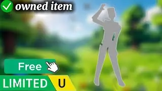 Get this Cute dolly idle wavying pose/Emote by code || Free Limited UGC