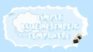aesthetic discord server template | soft blue aesthetic template | moon bow