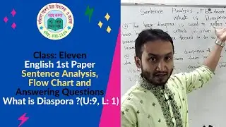 19/08/21 | Class: Eleven | English 1st Paper | Sentence Analysis, Flow Chart and Answering Questions