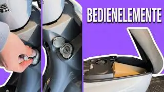Motorroller starten, Lenkradsperre altivieren/entriegeln & Sitzstaufach &ouml;ffnen &ndash; einfache Anleitung!