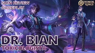 FINALMENTE UMA SKIN BONITA PRO DIVO!! GAMEPLAY DE DR. BIAN - TOXICOLOGISTA NO HONOR OF KINGS